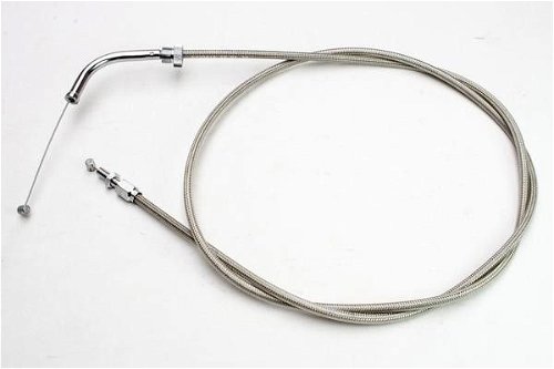 Motion Pro Stainless Steel Armor Coat Throttle Push Cable For Honda Valkyrie 1500 GL1500C 1997-2003