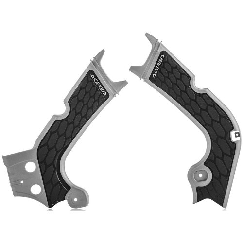 Acerbis Silver/Black X-Grip Frame Guard - 2630711015