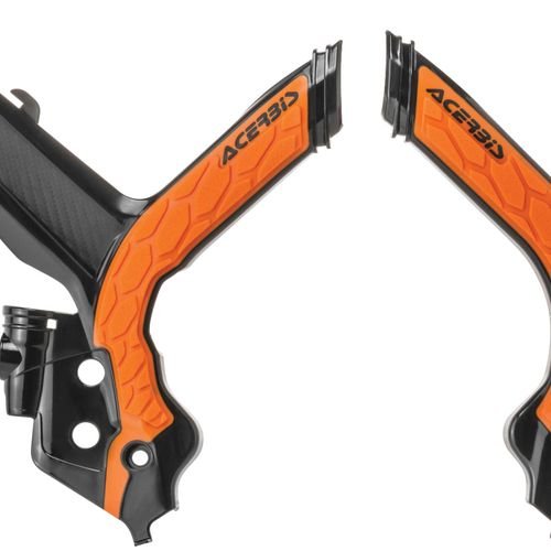 Acerbis Black/16 Orange X-Grip Frame Guard - 2733445229