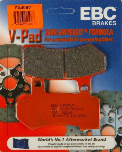 EBC 1 Pair V-Pad Semi-Sintered Touring Brake Pads MPN FA409V