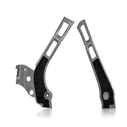 Acerbis Silver/Black X-Grip Frame Guard - 2464741015