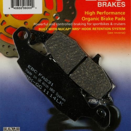 EBC 1 Pair FA Series Organic Replacement Brake Pads MPN FA231