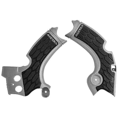 Acerbis Silver/Black X-Grip Frame Guard - 2657591015