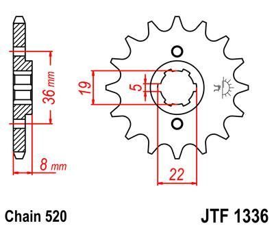 Front & Rear Sprocket Kit for HONDA ATC350 X 86 JT Sprockets