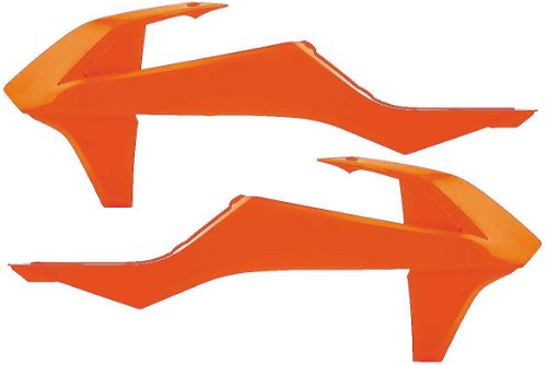 Acerbis 16 Orange Radiator Shrouds for KTM - 2421085226