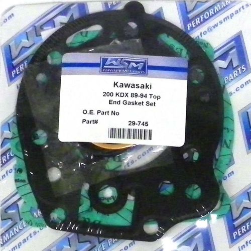 WSM Top End Gasket Kit For Kawasaki 200 KDX 89-94 29-745