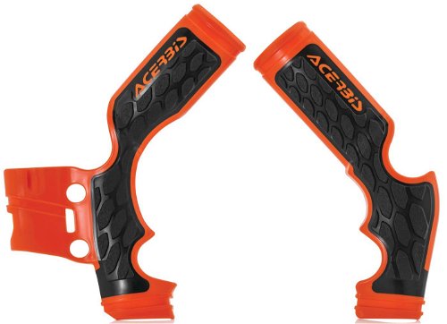 Acerbis 16 Orange/Black X-Grip Frame Guard - 2688765225