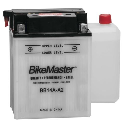 BikeMaster Performance Conventional Battery For Polaris Cyclone 250 1987 White