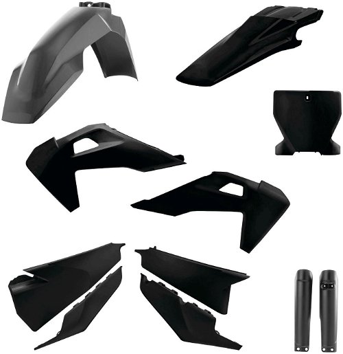 Acerbis Black Full Plastic Kit for Husqvarna - 2726550001