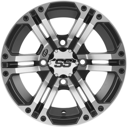 ITP SS212 12" Machined Black Wheels And Holeshot ATR Tires [25x10-12]