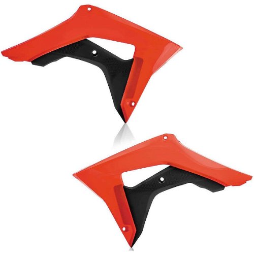 Acerbis Red/Black Radiator Shrouds for Honda - 2630661018