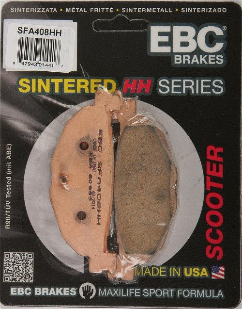 EBC 1 Pair SFA HH Series Scooter Sintered Brake Pads MPN SFA408HH