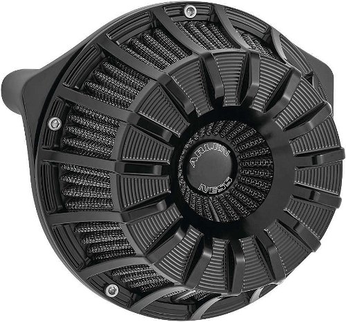 Arlen Ness 15-Spoke Black Inverted Air Cleaner 18-995