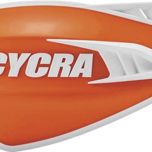 Cycra Cyclone Handguards Orange/White - 1CYC-0056-203