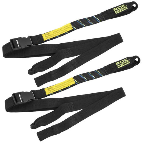 Rok Straps Heavy-Duty Tie Down Straps 1" W Black/Blue - ROK10001