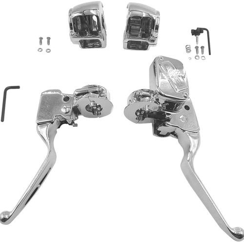 Bikers Choice Handlebar Control Kit For - 53454 Without Switches Chrome