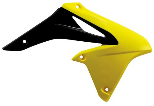 Acerbis Yellow/Black Radiator Shrouds for Suzuki - 2171911017