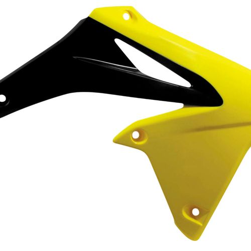 Acerbis Yellow/Black Radiator Shrouds for Suzuki - 2171911017