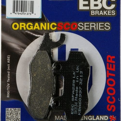 EBC 1 Pair Premium SFA Organic OE Replacement Brake Pads MPN SFA228