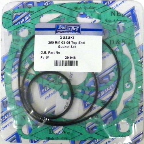 WSM Top End Gasket Kit For Suzuki 250 RM 03-04 29-948