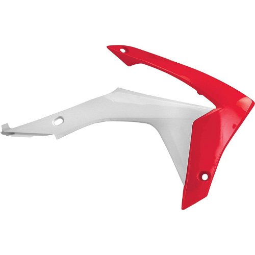 Acerbis White/Red Radiator Shrouds for Honda - 2314371030