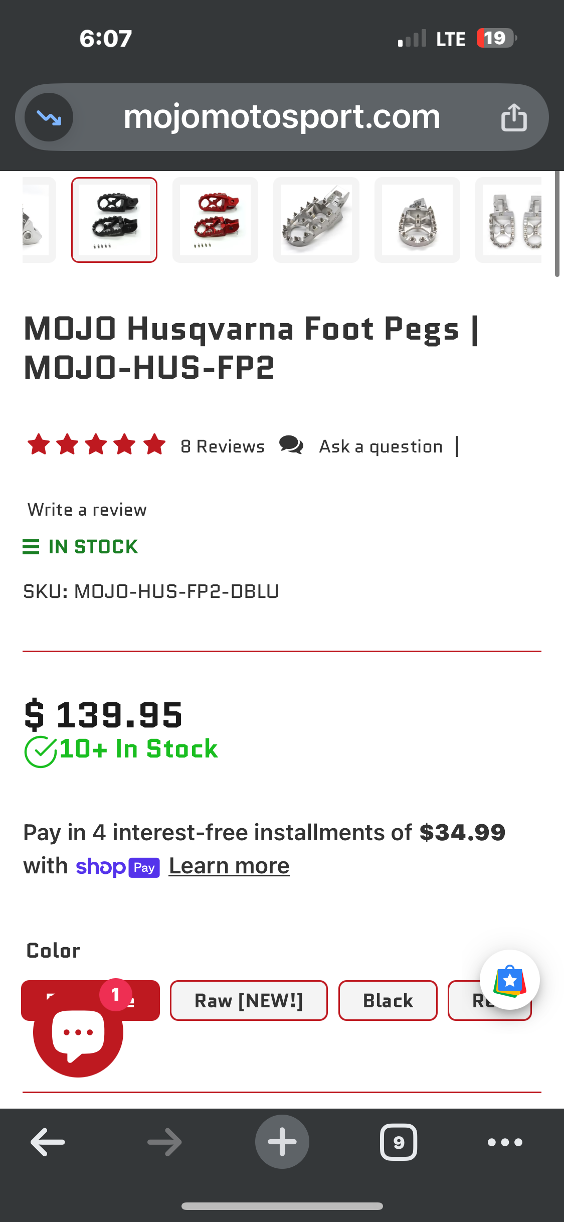 Mojo Motorsport Footpegs For Husky/KTM/GASGAS  big bikes