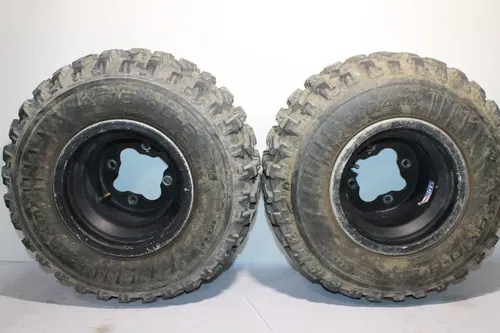2004-2014 Honda Trx450er Trx450r Rear Back Wheels Rims W Tires DWT