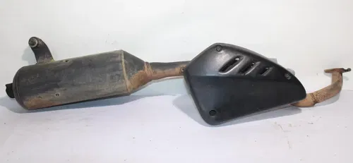 2001-2003 Polaris Scrambler 50 90 OEM Exhaust Header Pipe W Heat Shield Guard
