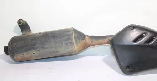 2001-2003 Polaris Scrambler 50 90 OEM Exhaust Header Pipe W Heat Shield Guard