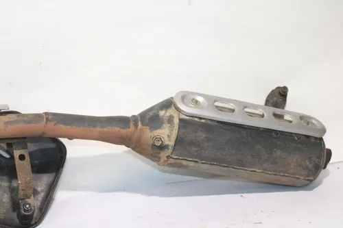 2001-2003 Polaris Scrambler 50 90 OEM Exhaust Header Pipe W Heat Shield Guard