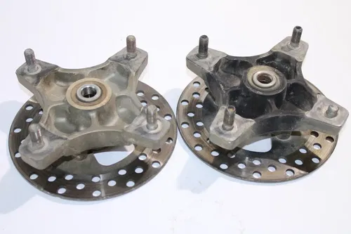 2006 Honda Trx450er Front Hubs Hub Set W Brake Rotors OEM