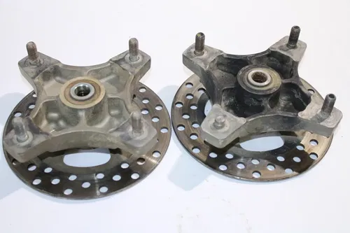 2006 Honda Trx450er Front Hubs Hub Set W Brake Rotors OEM