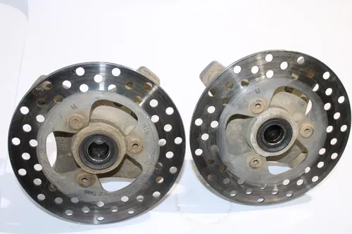 2006 Honda Trx450er Front Hubs Hub Set W Brake Rotors OEM