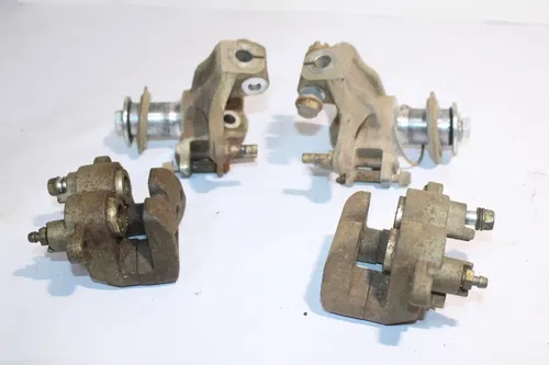 2008 Can-am Ds450 Efi Front Steering Knuckles Set Pair W/ Calipers