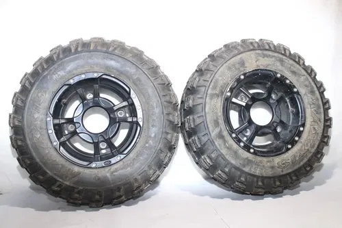 ITP Yfz450r Yfz450 Banshee Raptor Front Wheels Rims W Tires 10x5 4/156