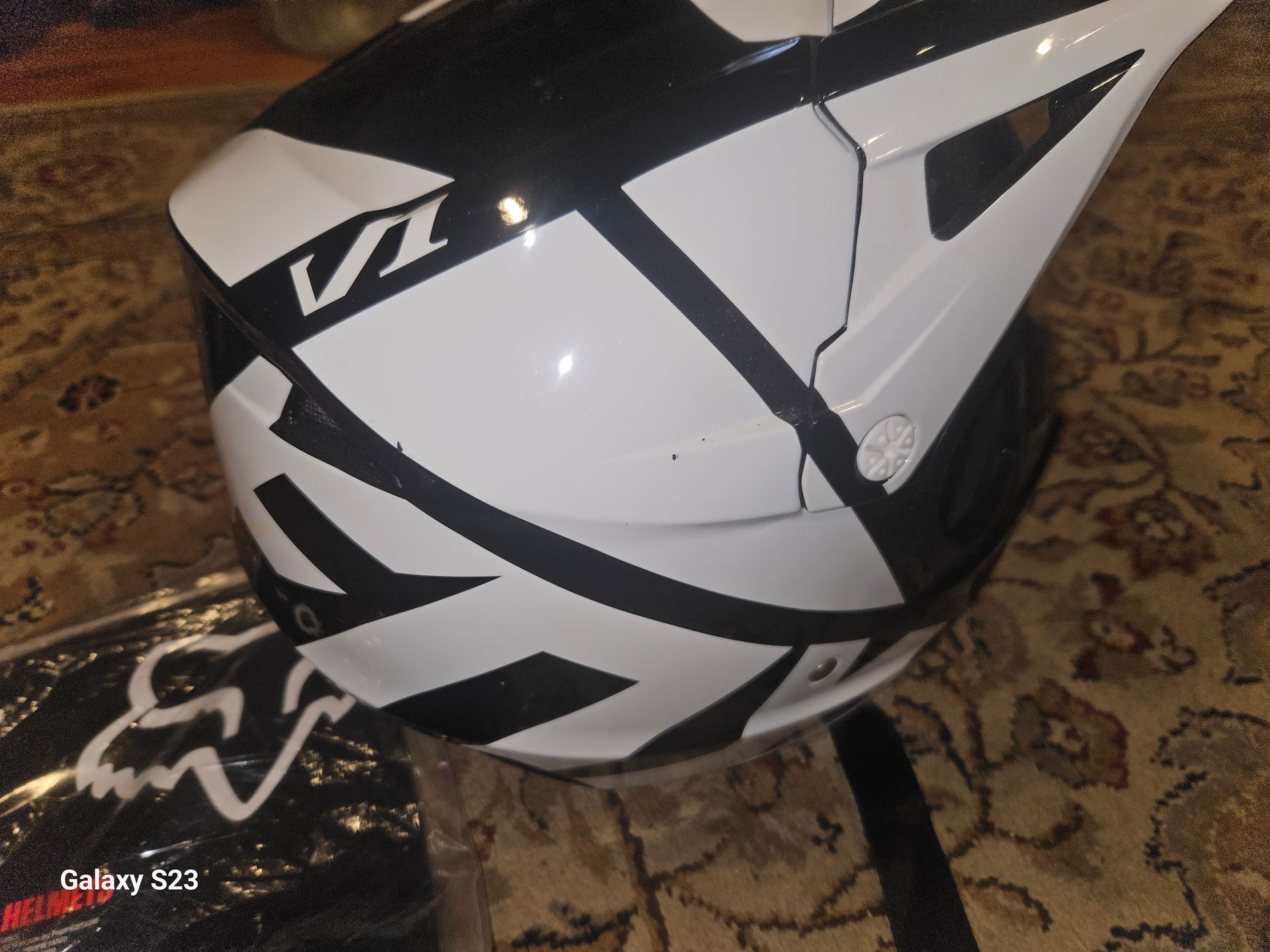 Fox V1 YM helmet used