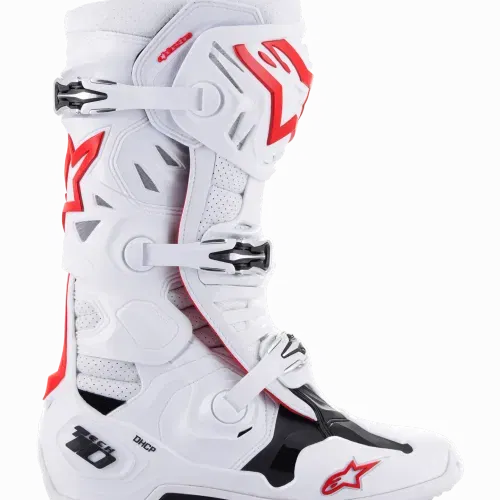 Tech 10 Supervented Boots White/Bright Red