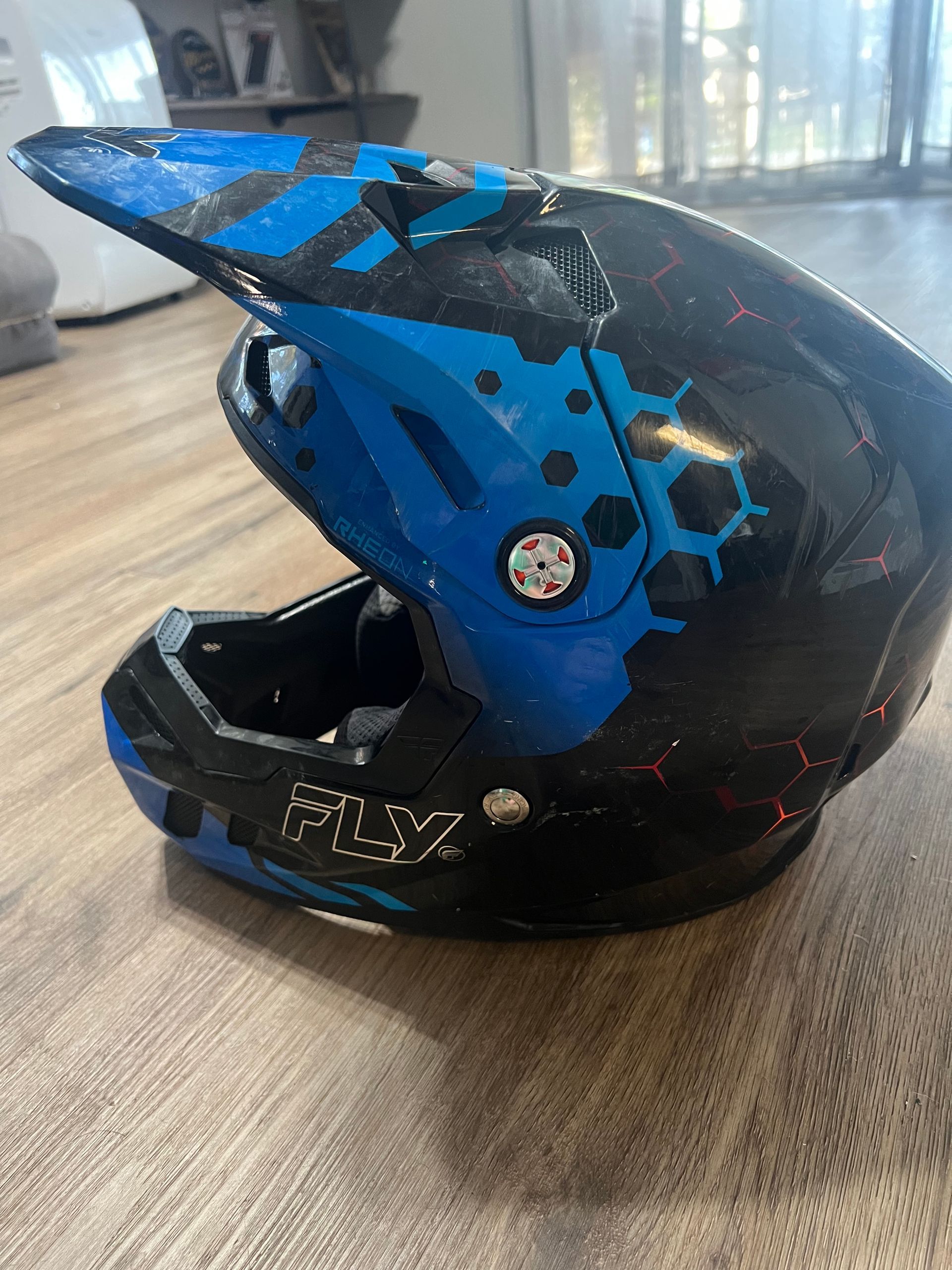 Fly Racing Formula CC Tektonic Helmet Black/Blue/Red Large