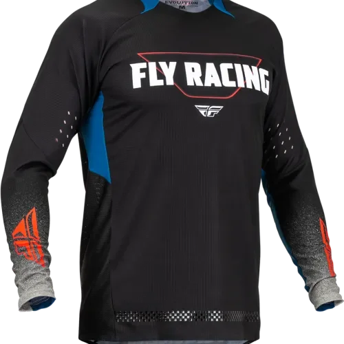 Fly Racing Evolution DST Jersey Black/Grey/Blue Size Men's Medium 