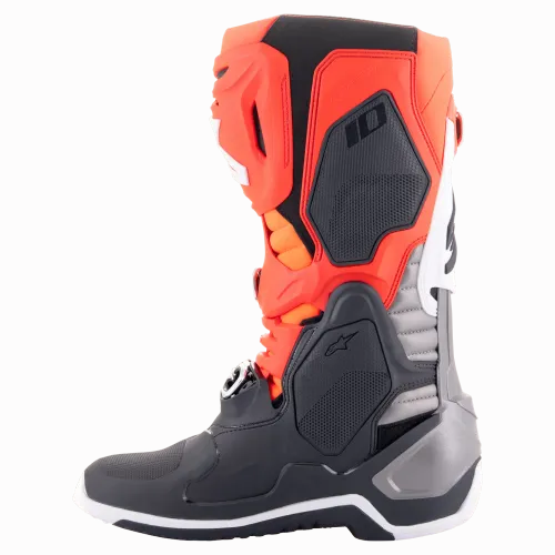 Tech 10 Boots Black/Red Fluo/Orange Fluo/White