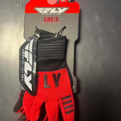 Fly Racing F-16 Youth Large Gloves Red/Black