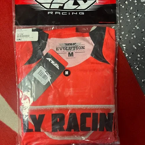 Fly Racing Evolution DST Jersey Red/Grey Men's Size Medium 