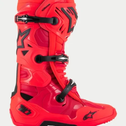 Tech 10 Ember LE Boots Red Fluo/Bright Red/Black Size 9