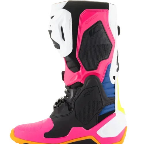 Tech 10 Coast LE Boots White/Dark Blue/Pink Fluo Size 11
