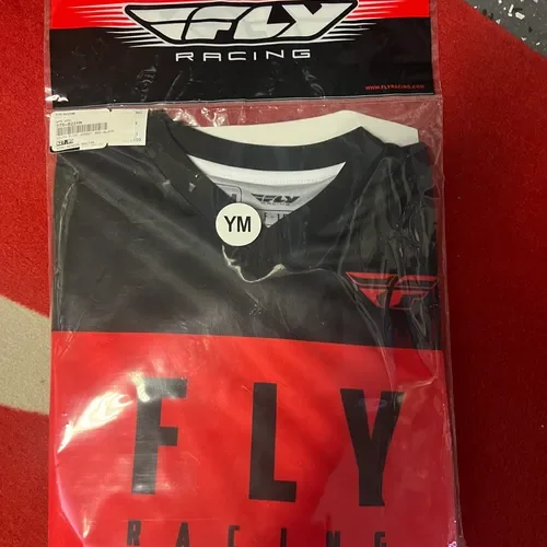 Fly Racing Youth F-16 Jersey Red/Black Size Medium 