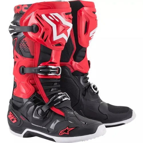 Alpinestars Tech 10 Offroad Boots (Black / White / Red) Size 10