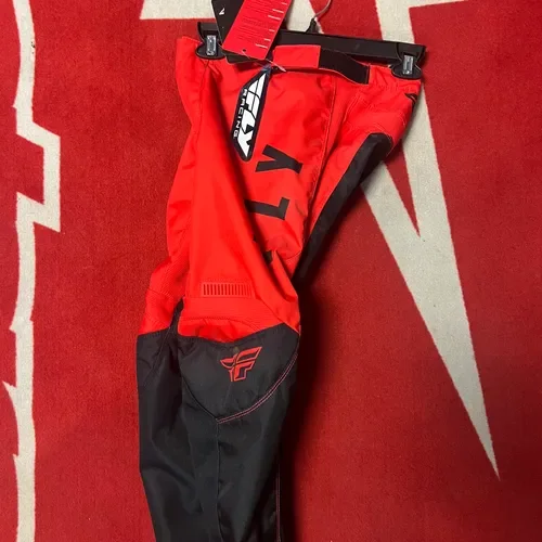 Fly Racing Youth F-16 Pants Red/Black Size Small (24)