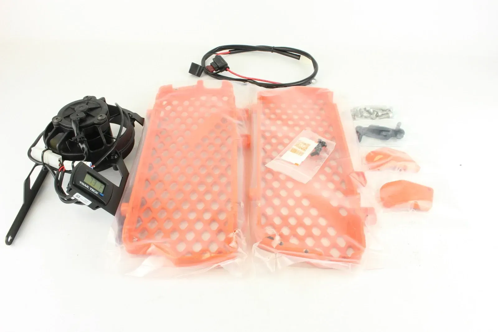 08-11 Ktm 300 Trail Tech Radiator Guard Kit With Digital Fan c7248