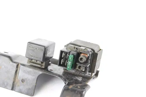 02 Kawasaki Vulcan 500 Electric Switch Bracket Mount w/ Switches 32059-1132 4526