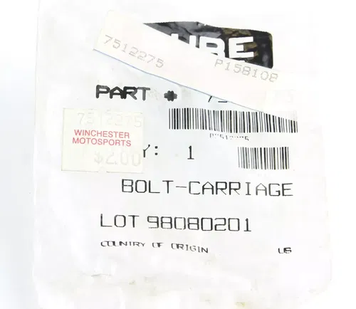 OEM Polaris Sportsman Airbox Assembly Carriage Bolt Qty 4 7512275 2688
